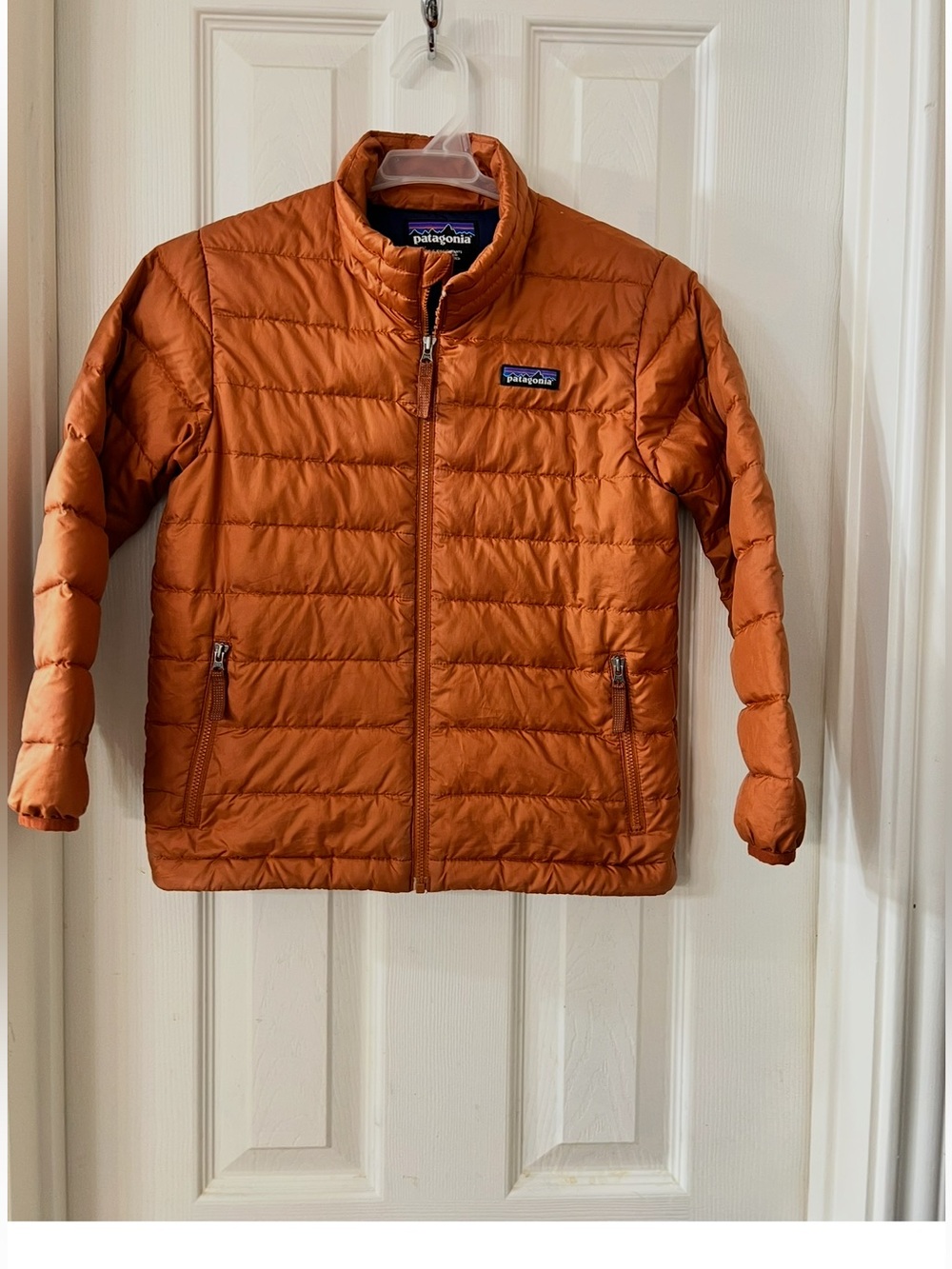 Patagonia Kid's XS 5-6 Down Quilted Sweater Orange Style #68245 Puffer Jacket